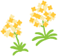 黄色花のイラスト